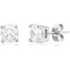 Blackjack 7mm Round Cubic Zirconia Stud Earrings