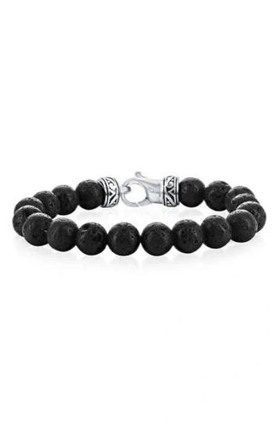 Blackjack Beaded Bracelet In Black