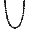 Blackjack Beaded Necklace In Onyx