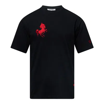 Blackjack Cny Horse Tee In Black