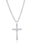 Blackjack Cross Pendant Necklace