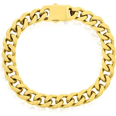 Blackjack Cuban Link Bracelet In Gold