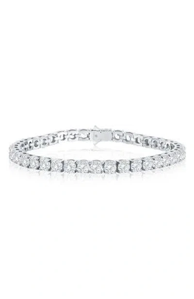 Blackjack Cubic Zirconia Tennis Bracelet In Metallic