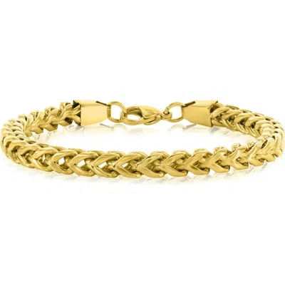 Blackjack Franco Chain Bracelet In Gold