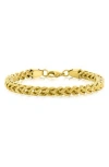 Blackjack Franco Chain Bracelet In Gold