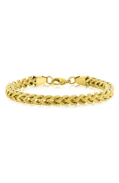 Blackjack Franco Chain Bracelet In Gold