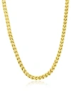 Blackjack Franco Wheat Chain Necklace In Gold