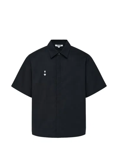 Blackjack Junior Logo-print Short-sleeve Shirt In Black
