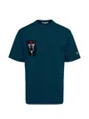 Blackjack Label Graphic T-shirt In Blue