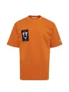Blackjack Label Graphic T-shirt In Orange