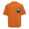 Blackjack Label T-shirt In Orange