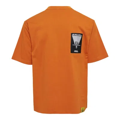 Blackjack Label T-shirt In Orange