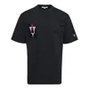 Blackjack Label T-shirt In Black