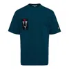 Blackjack Label T-shirt In Blue