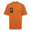 Blackjack Label T-shirt In Orange