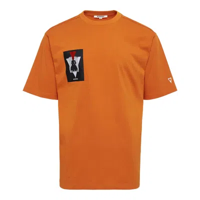 Blackjack Label T-shirt In Orange