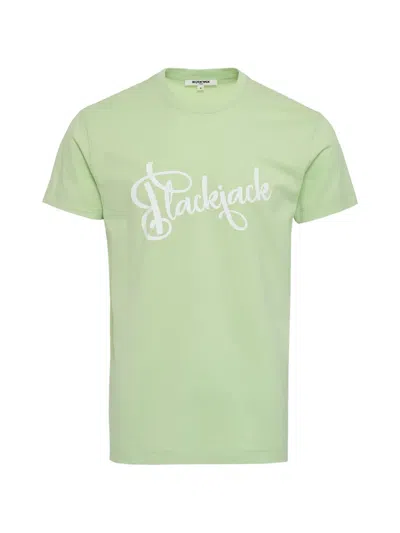 Blackjack Logo-print Cotton T-shirt In Green