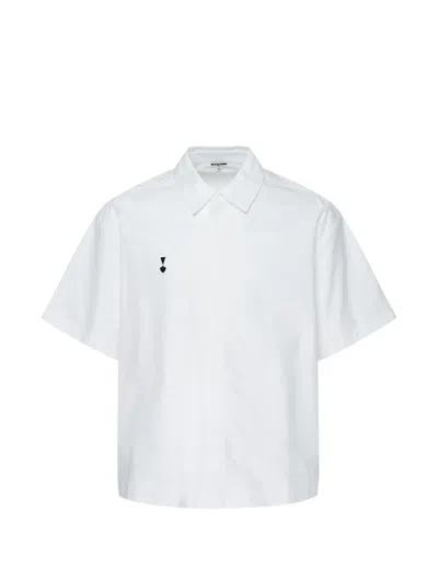 Blackjack Logo-print Short-sleeve Shirt In White