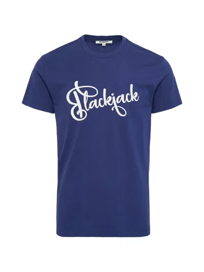 Blackjack Logo-print T-shirt In Blue