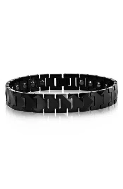 Blackjack Magnetic Chain Link Bracelet In Black