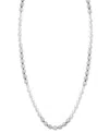 Blackjack Men's Cultured Baroque Freshwater Pearl (6mm) Adjustable Necklace In Stainless Steel, 20"+ 4" Extend In Steel