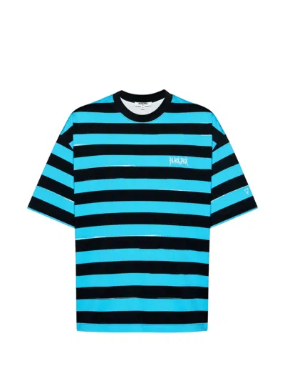 Blackjack Menace Stripde T-shirt In Multi