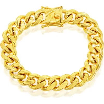 Blackjack Miami Cuban Link Bracelet In Gold