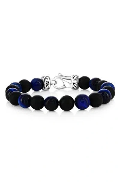 Blackjack Onyx & Tiger's Eye Beaded Bracelet