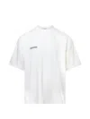 Blackjack Oversized Tee In Combed Cotton In White