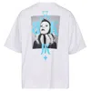 Blackjack Oversized Tee In Combed Cotton In White