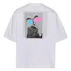 Blackjack Oversized Tee In Combed Cotton In White