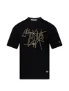 Blackjack Print T-shirt In Black