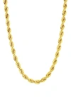 Blackjack Rope Chain Necklace In Gold