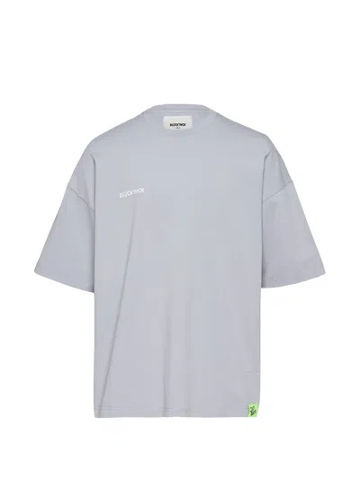 Blackjack Oversized Tee In Combed Cotton In Gray