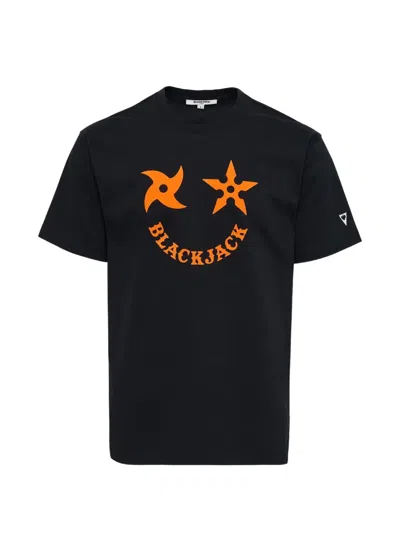 Blackjack Shuriken Graphic T-shirt In Black