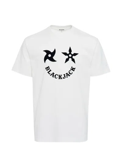 Blackjack Shuriken Graphic T-shirt In White