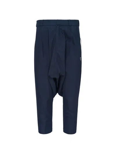 Blackjack Slacker Drop-crotch Trousers In Blue