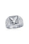 Blackjack Square Eagle Ring
