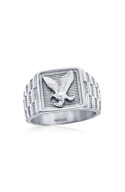 Blackjack Square Eagle Ring