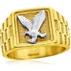 Blackjack Square Eagle Ring