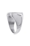 Blackjack Square Ring In Silver