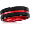 Blackjack Stripe Ring In Red/black