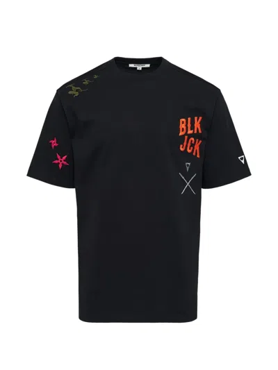 Blackjack Theme T-shirt In Black