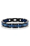 Blackjack Two-tone Stripe Bracelet In Blue