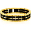 Blackjack Two-tone Stripe Stainless Steel Bracelet