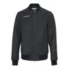 Blackjack Logo-embroidered Varsity Jacket In Gray
