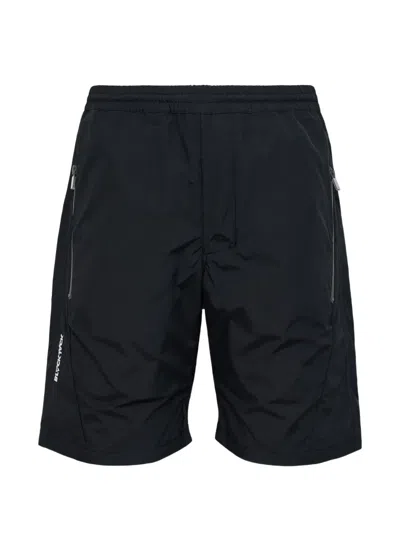 Blackjack Zip-pocket Elastic-waist Shorts In Black