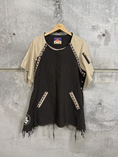 Pre-owned Blackmeans X Gara Ss15 Pullover/poncho In Multi