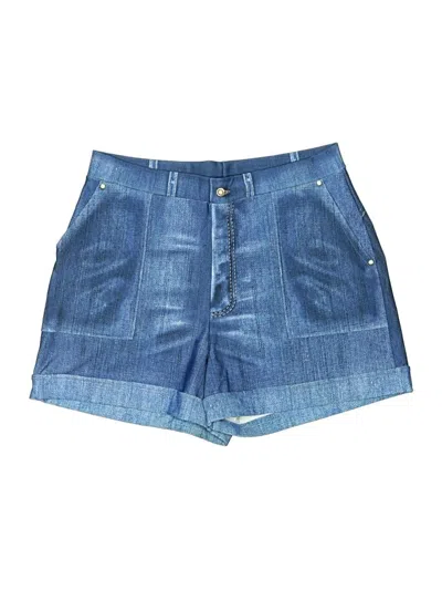 Pre-owned Blackmilk Denim Shorts In Blue