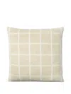 Blacksaw Grid-pattern Cushion In Neutral